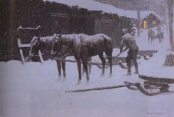 Frederic Remington The End of the Day (mk43) China oil painting art